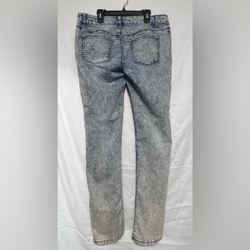 Y2K Wax Jeans Blue Acid Wash Straight Leg Denim | Retro | Classic - Picture 5 of 12